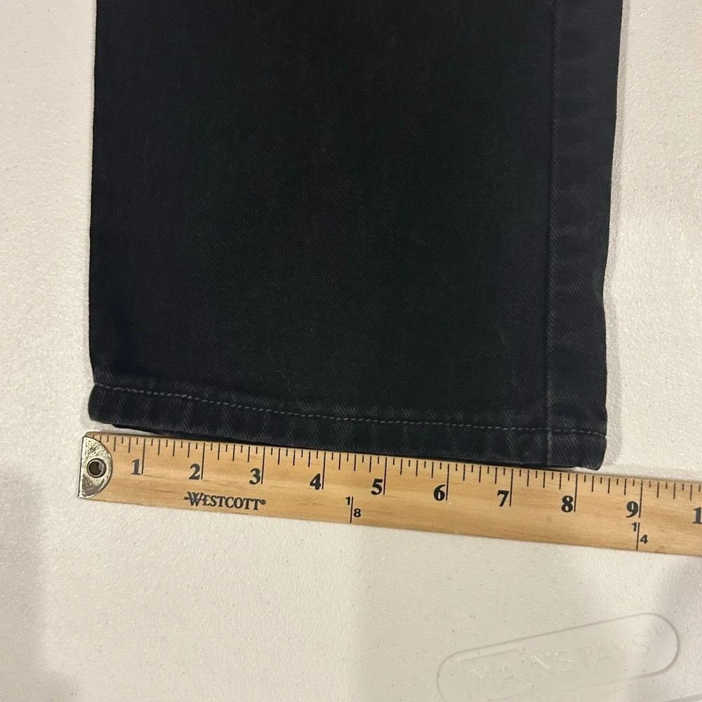 Levis 505 Black Jeans Mens 36x32 Fits 34x31 Vintage 90s Made In USA Straight Leg